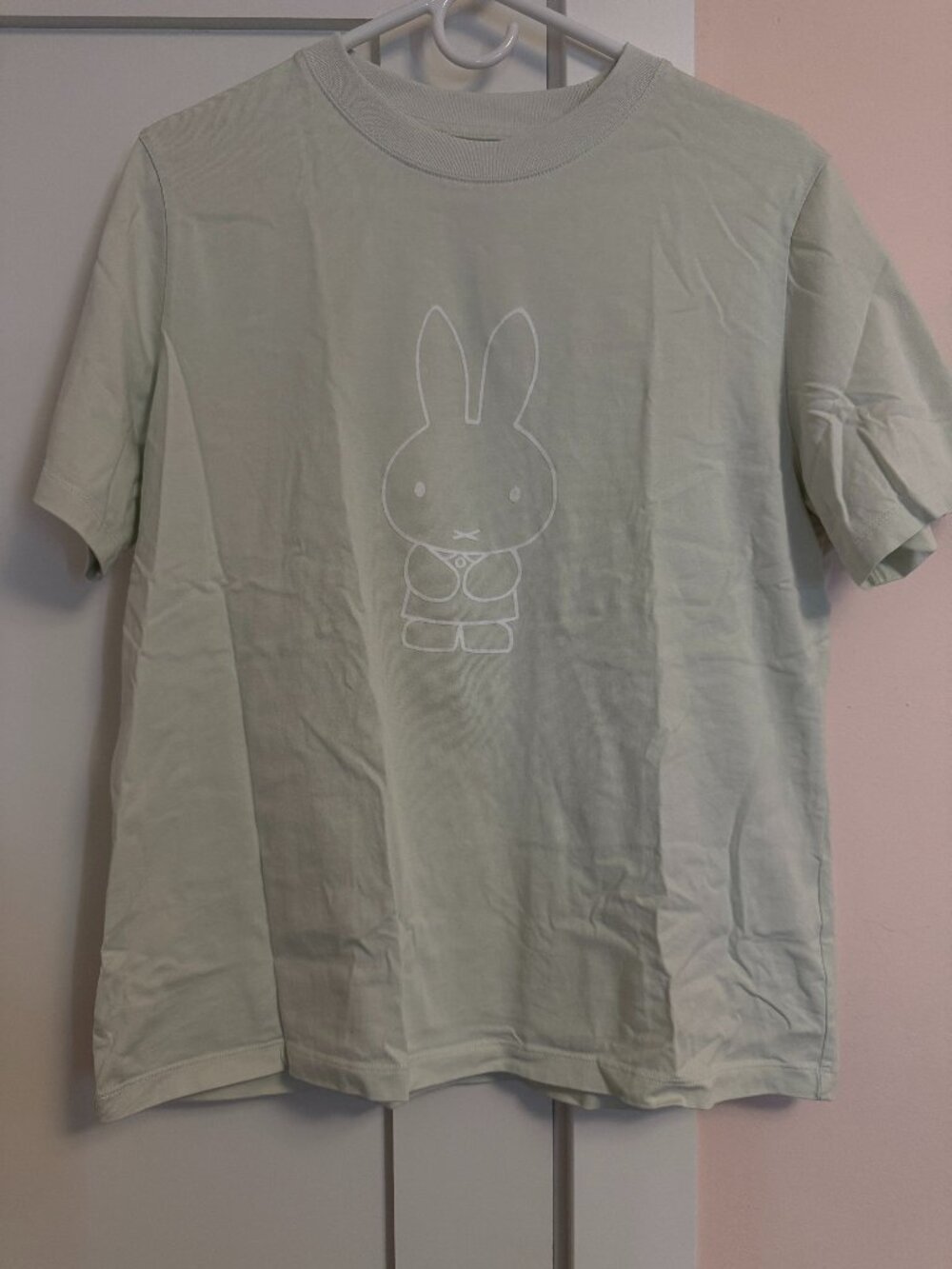 Uniqlo Crew Neck Short Sleeve Tee Miffy Mint Green L 100% Cotton